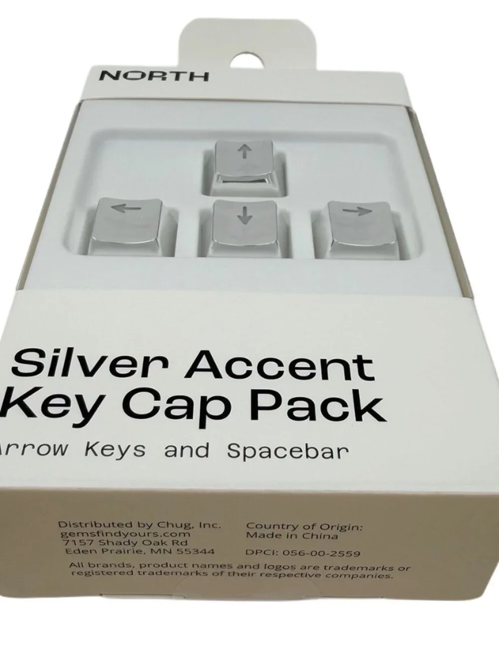 Silver Accent Key Cap Pack Arrow Keys Spacebar Replacement Keyboard Keycaps NEW
